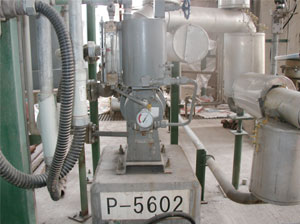 化工厂中的机械密封型泵